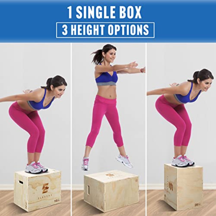 3 in 1 Wooden Plyo Box for Jum - đánh giá và giá Plyo Jump Box