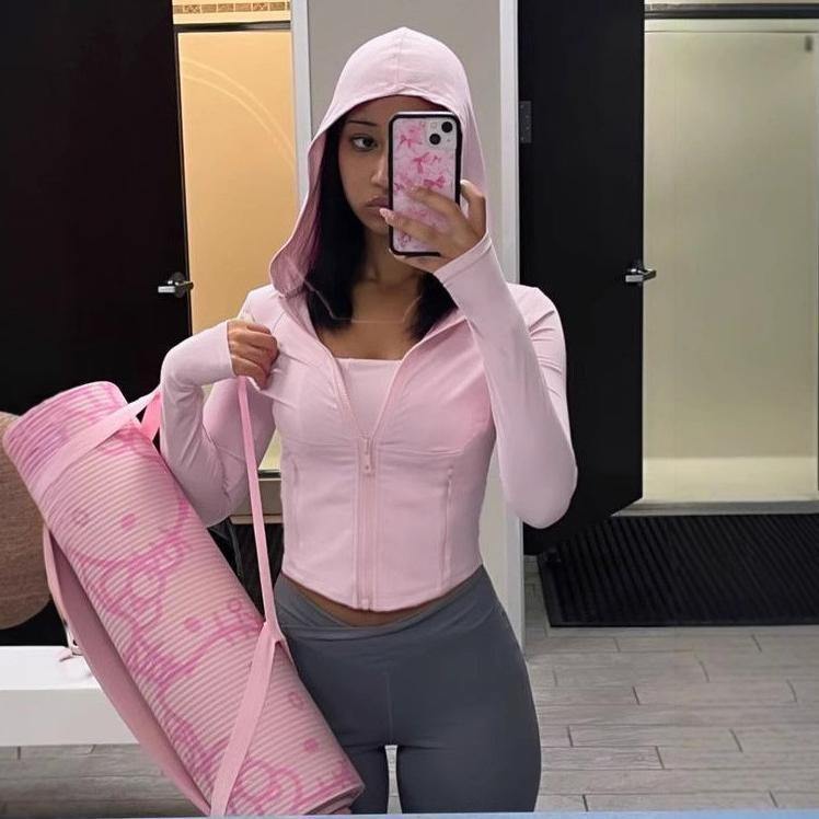 Zipper T-shirt Women's Fitness - đánh giá và giá Yoga Fitness Hoodie