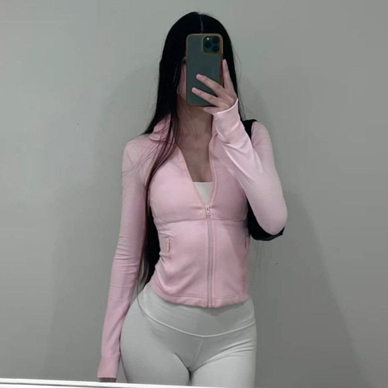Zipper T-shirt Women's Fitness - đánh giá và giá Yoga Fitness Hoodie