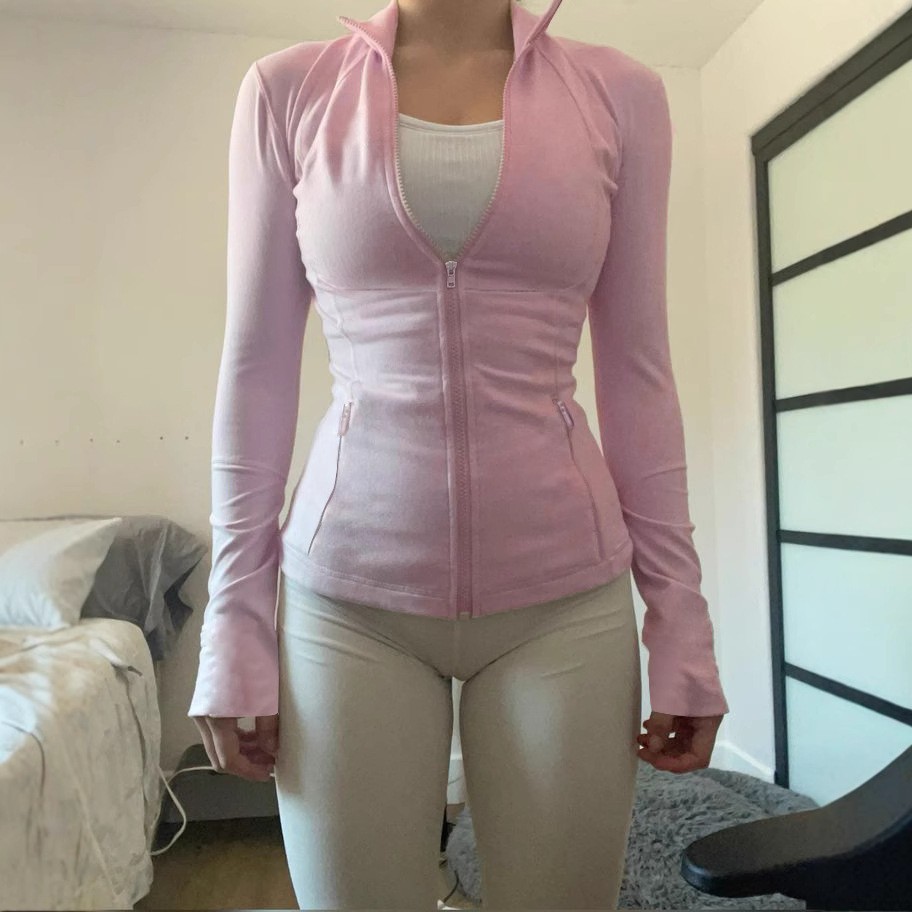 Zipper T-shirt Women's Fitness - đánh giá và giá Yoga Fitness Hoodie