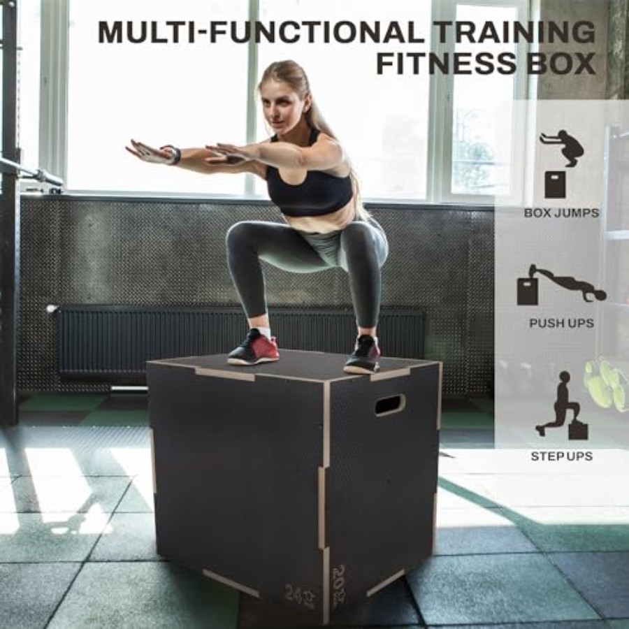 Home gym plyometric workout pl - đánh giá và giá Plyo Jump Box