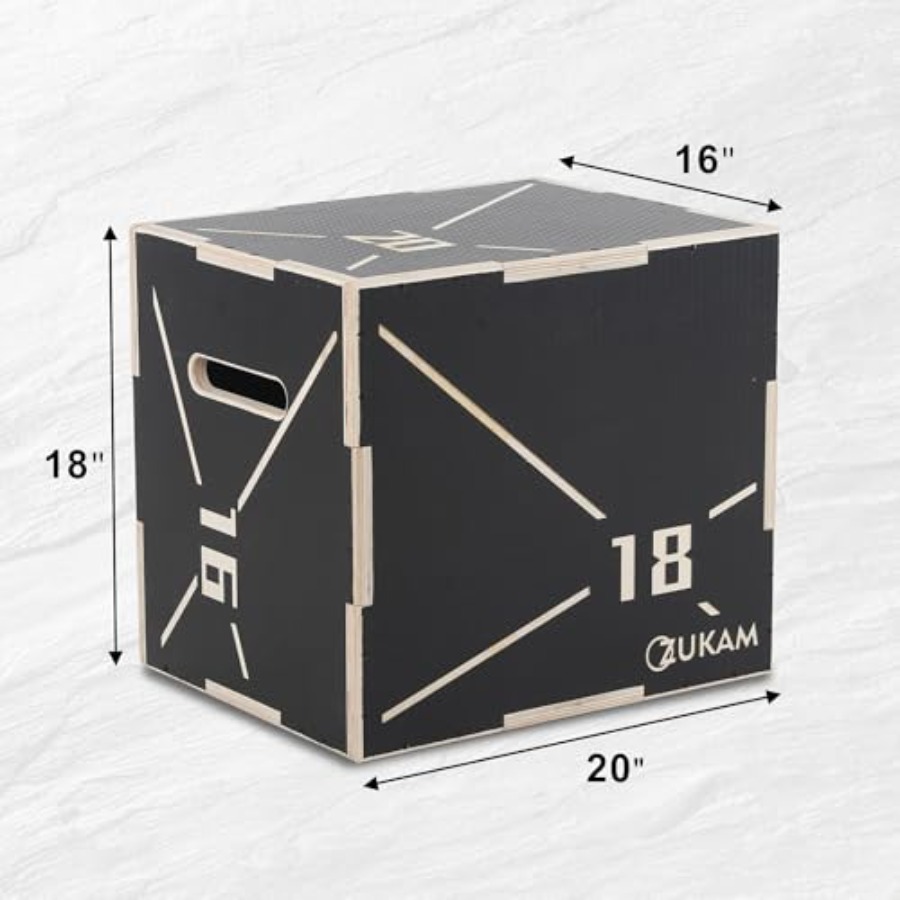 Non-Slip Wood Plyometric Jump  - đánh giá và giá Plyo Jump Box