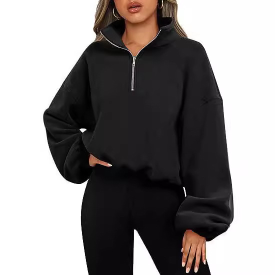 Fleece Thickened Semi-zipper W - đánh giá và giá Yoga Fitness Hoodie