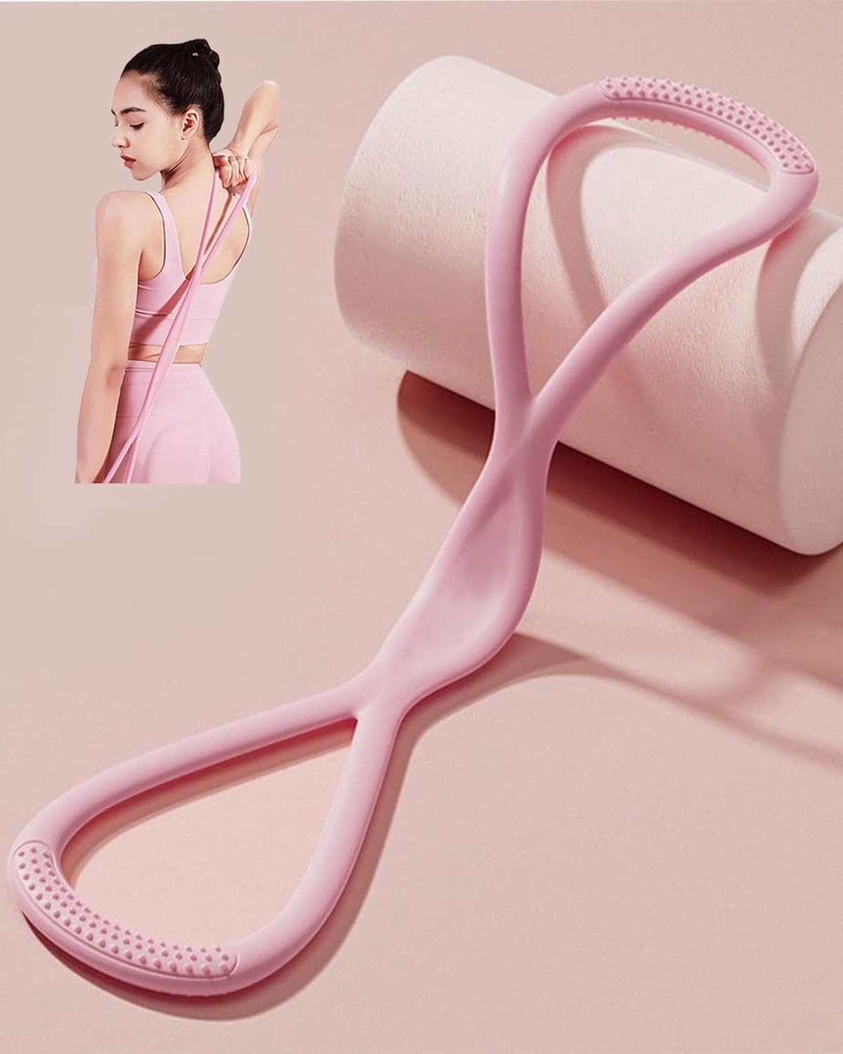 Figure-8 yoga resistance band, - đánh giá và giá Yoga Fitness Model