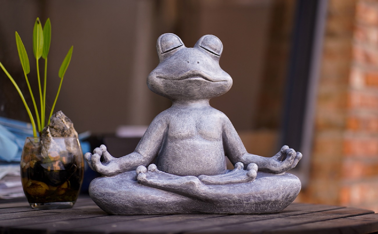 Meditating Frog Miniature Figu - đánh giá và giá Yoga Fitness Model
