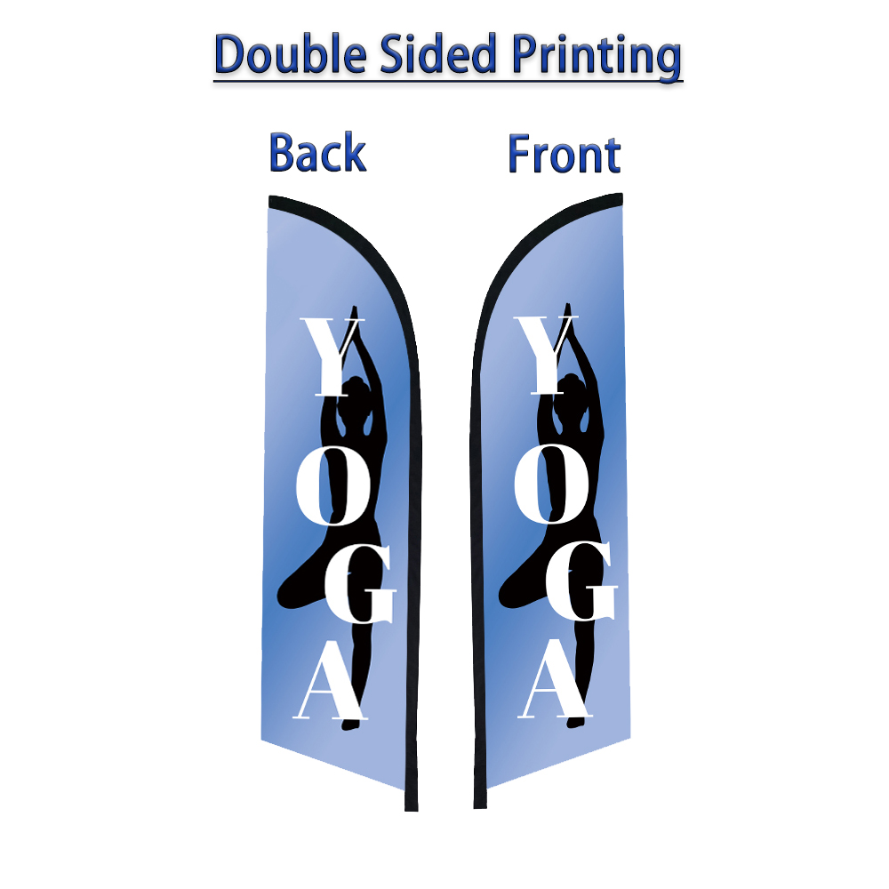 Yoga Flag Double Sided Feather - đánh giá và giá Yoga Fitness Promotion