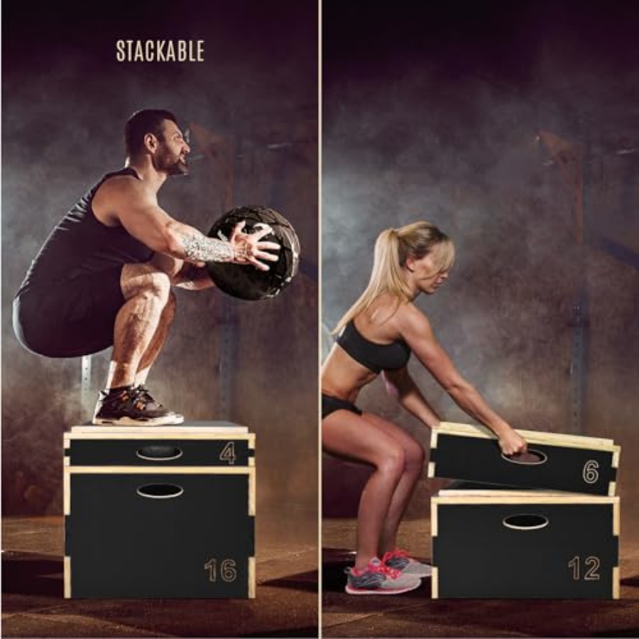 3 in 1 Wooden Plyo Box for Jum - đánh giá và giá Plyo Jump Box