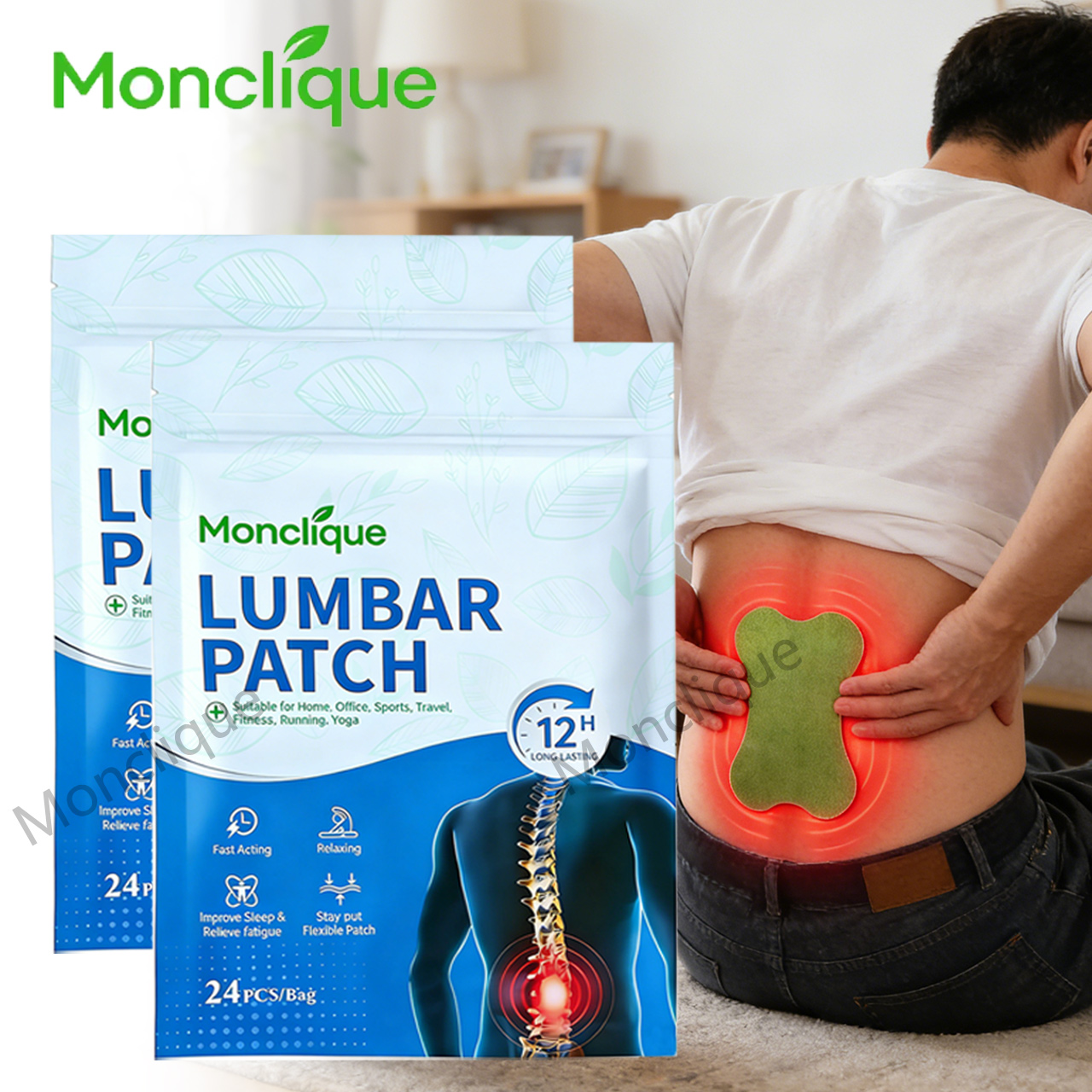 24/48PCS Lumbar Patch Back Mas - đánh giá và giá Yoga Fitness Promotion