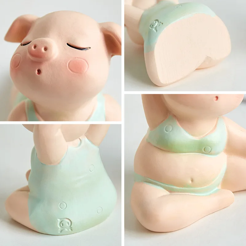 Mini Piglet Resin Sculpture De - đánh giá và giá Yoga Fitness Model