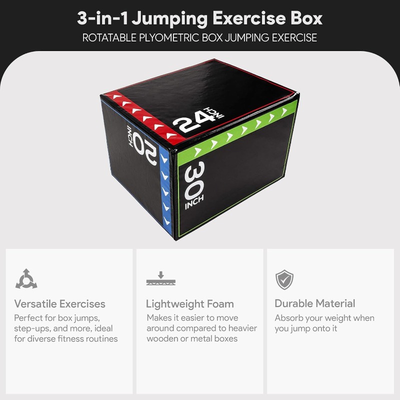 BalanceFrom 3-in-1 Foam Plyome - đánh giá và giá Plyo Jump Box