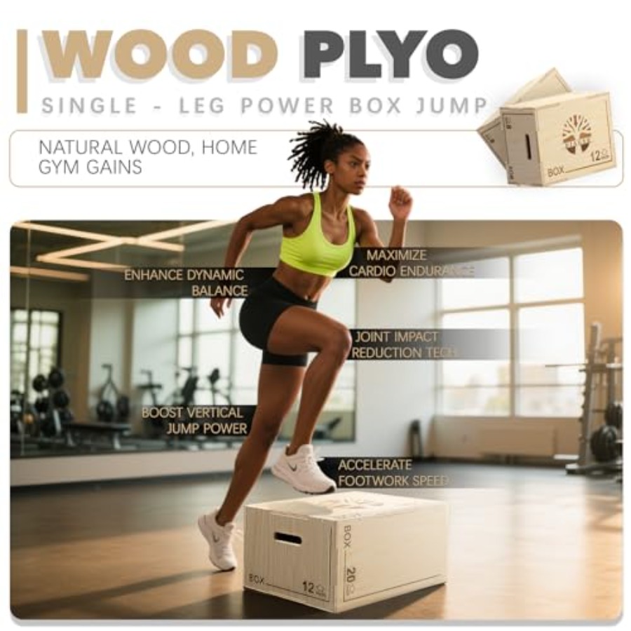 Plyo Box - 3-in-1 wood plyomet - đánh giá và giá Plyo Jump Box
