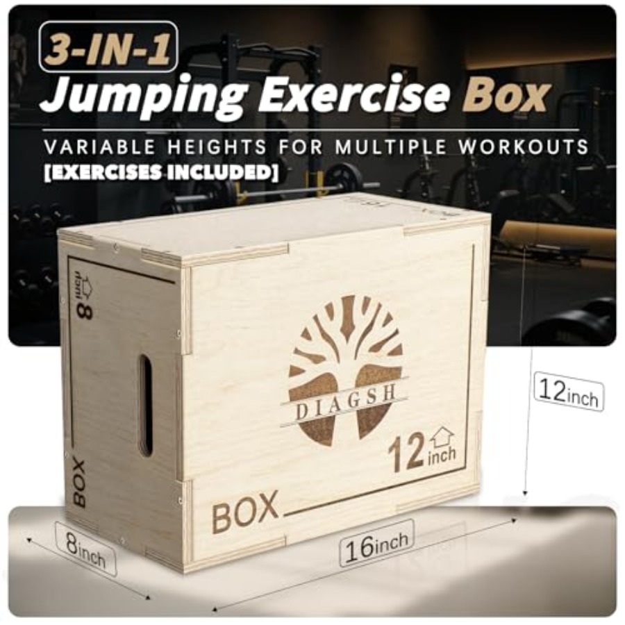 Plyo Box - 3-in-1 wood plyomet - đánh giá và giá Plyo Jump Box